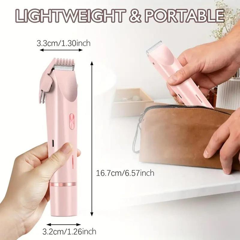 2-in-1 Waterproof Bikini Trimmer & Shaver for Women