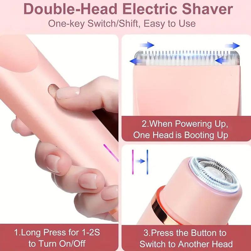 2-in-1 Waterproof Bikini Trimmer & Shaver for Women